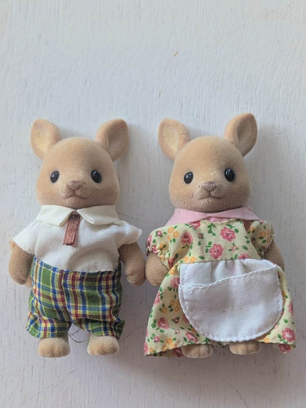 Vintage Calico Critters Hopper Kangaroo Parents Set Father & Mother Figures